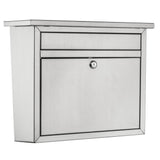 Maya Locking Stainless Steel Wall Mount Mailbox - Super Arbor