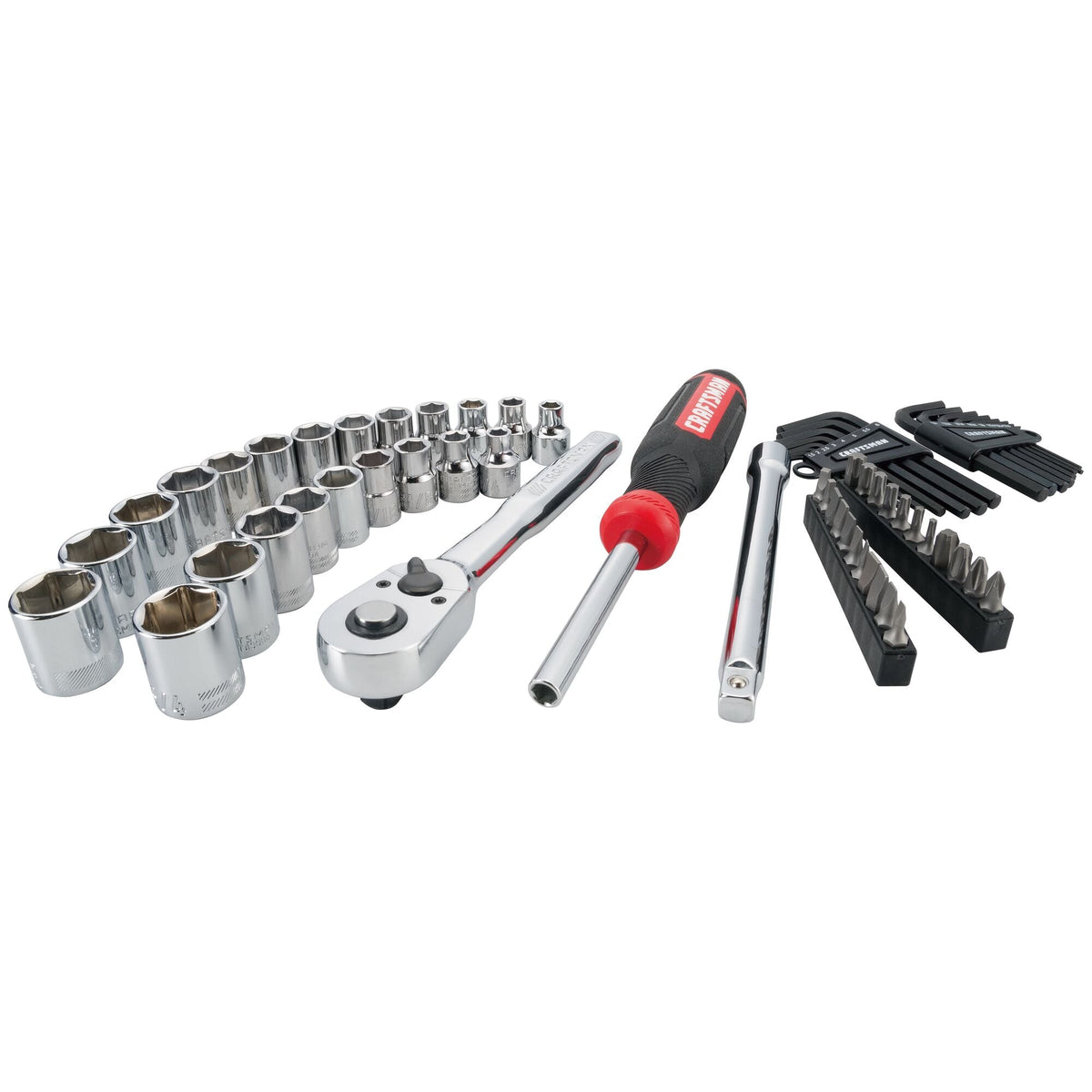 Craftsman 63-Piece Mechanic's Tool Set – SAE & Metric, 3/8" Drive (VERSASTACK)