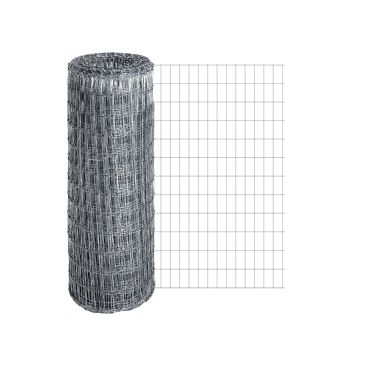 IRONRIDGE 100-ft x 4-ft Galvanized Steel Woven Wire Fence