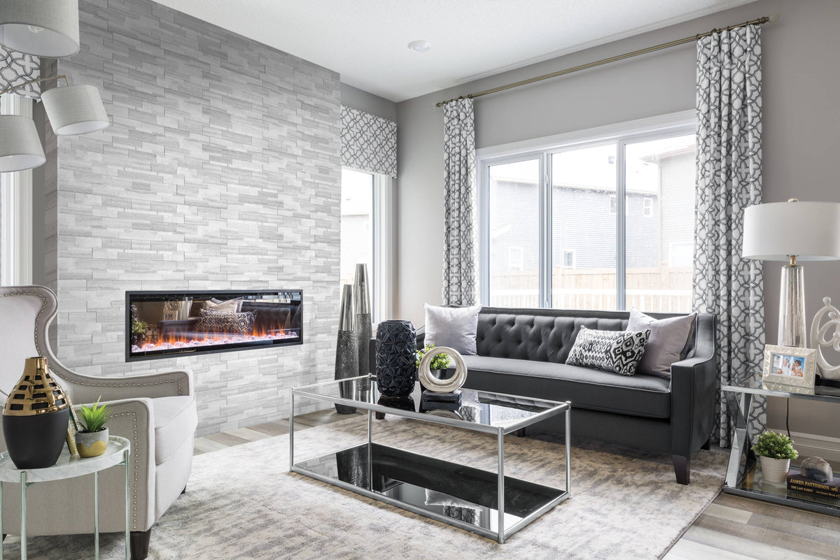 Satori Summit Ice Ledgestone 6-in x 12-in Natural Stone Marble Look Wall Tile (0.48-sq. ft/ Piece)
