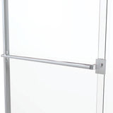 Classic 60 in. x 70 in. Semi-Frameless Sliding Shower Door in Chrome with Clear Glass - Super Arbor