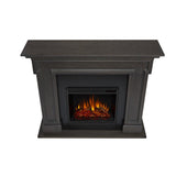 Thayer 54 in. Electric Fireplace in Gray - Super Arbor