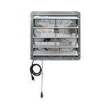 5088 CFM Silver Electric Powered Gable Mount Shutter Fan/Vent - Super Arbor