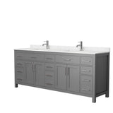 Beckett 54 in. W x 22 in. D Single Vanity in White with Cultured Marble Vanity Top in Carrara with White Basin - Super Arbor