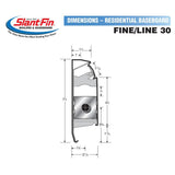 Fine/Line 30 5 ft. Hydronic Baseboard with Fully Assembled Element and Enclosure in Nu White - Super Arbor