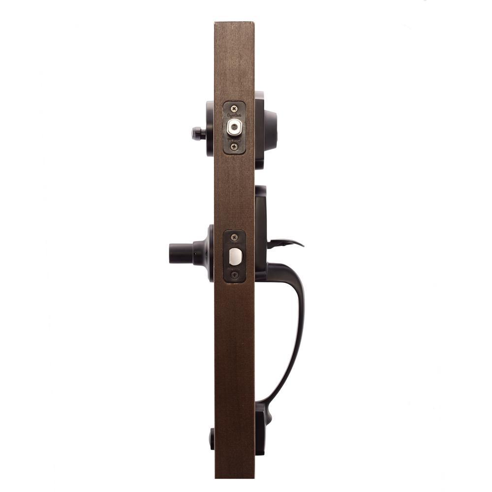 Craftsman Black Door Handleset with Contemporary Lever Trim - Super Arbor