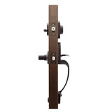 Craftsman Black Door Handleset with Contemporary Lever Trim - Super Arbor