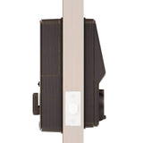 Secure Venetian Bronze Single-Cylinder Smart Alarmed Lock Deadbolt with Keypad, Bluetooth and Discrete PIN Code Input - Super Arbor