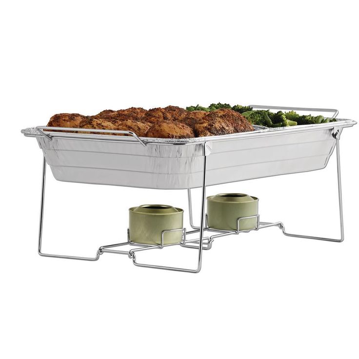 8 qt. Capacity 10-Piece Aluminum Multi-Buffet Server Chafing Dish