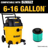 DEWALT 6 Gal. to 16 Gal. HEPA Cartridge Filter for Wet/Dry Vacuums (DXVC6914)