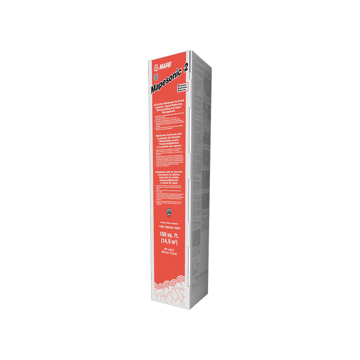 MAPEI Mapesonic 2 Peel-and-Stick Crack Isolation and Sound-Reduction Membrane, 76-mil, 160 sq. ft. Roll