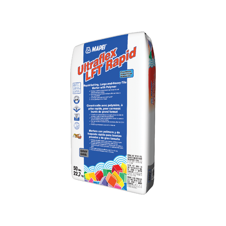 Ultraflex LFT Rapid Set White – Large-Format Tile Mortar by MAPEI