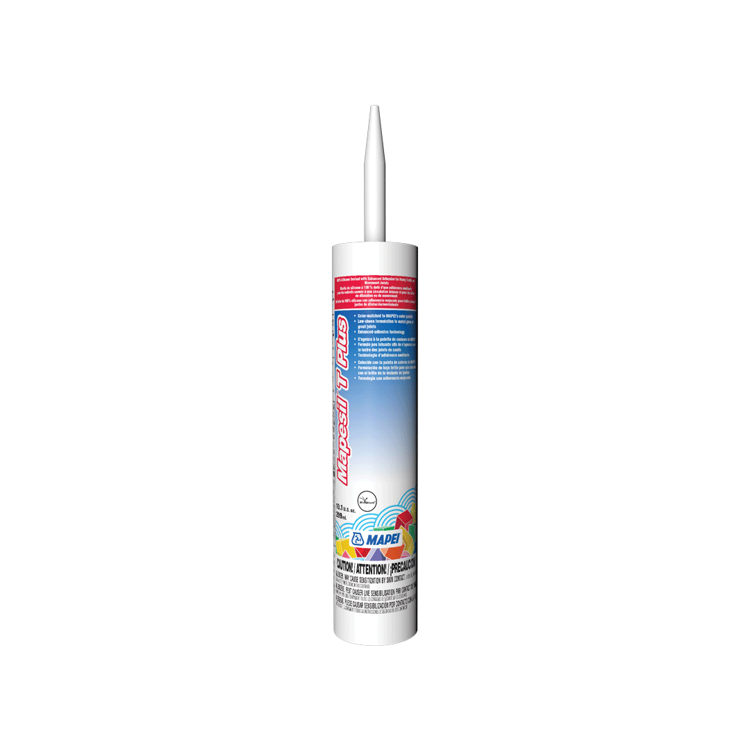 MAPEI Mapesil T Plus 100% Silicone Caulk – Color-Matched Sealant for Heavy-Traffic and Movement Joints