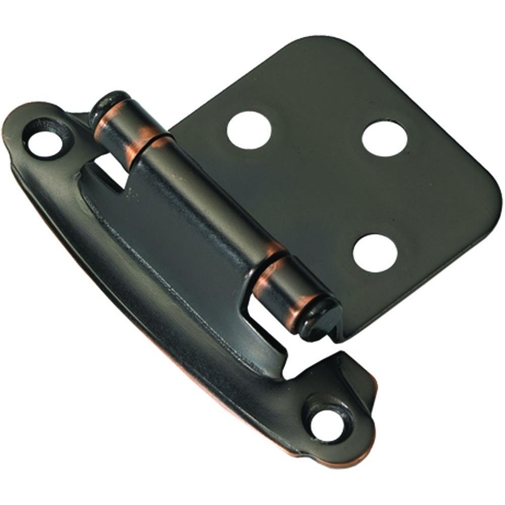Oil-Rubbed Bronze Surface Self-Closing Flush Hinges (20-Pack) - Super Arbor