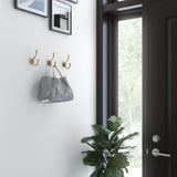 Izak 4-1/3 in. Champagne Bronze Coat Hook - Super Arbor