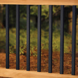 32 in. x 0.75 in. Aluminum Black Square Baluster (15-Pack) - Super Arbor