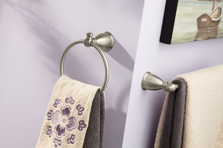 Moen 3-Piece Caldwell Brushed Nickel Decorative Bathroom Hardware Set