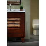 Bambu 36-3/4 in. Wood Vanity Base in Dark Bamboo