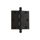 3.5 in. Antique Brass Ball Tip Residential Hinge with 5/8 in. Radius Corners - Super Arbor