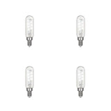 Feit Electric 25-Watt Equivalent T6 Candelabra Dimmable LED Clear Glass Vintage Light Bulb with Spiral Filament Daylight (4-Pack)