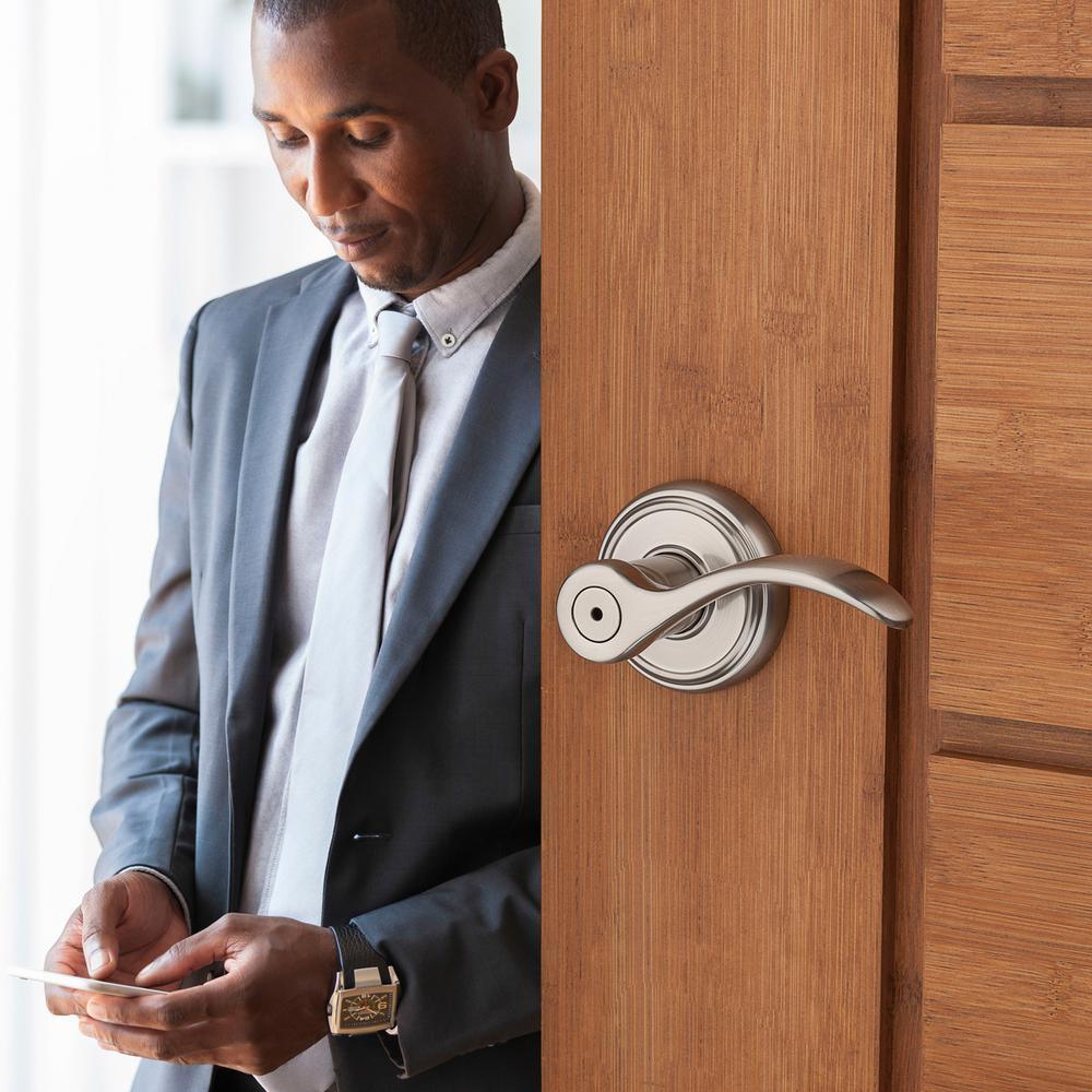 Prestige Tobin Satin Nickel Universal Bed/Bath Door Lever - Super Arbor