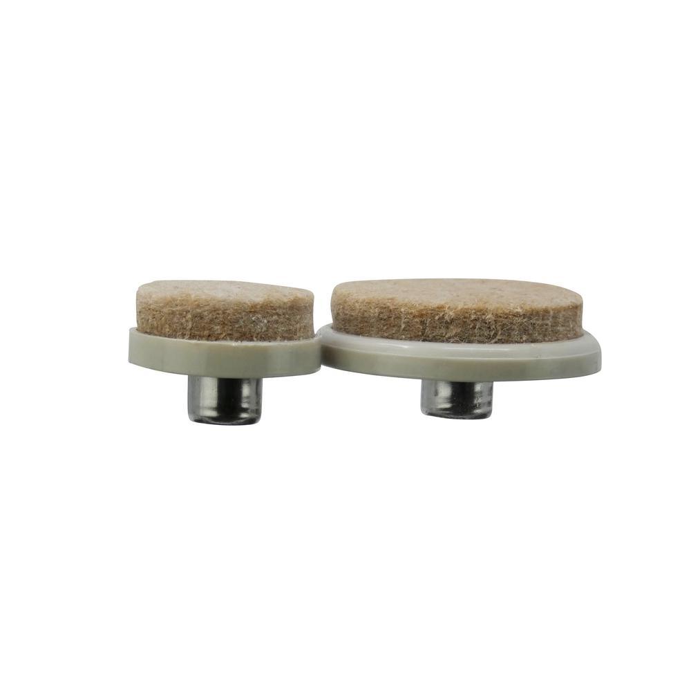 1 in. and 1-1/2 in. Nail-On Glides with Felt Pads (20 per Pack)