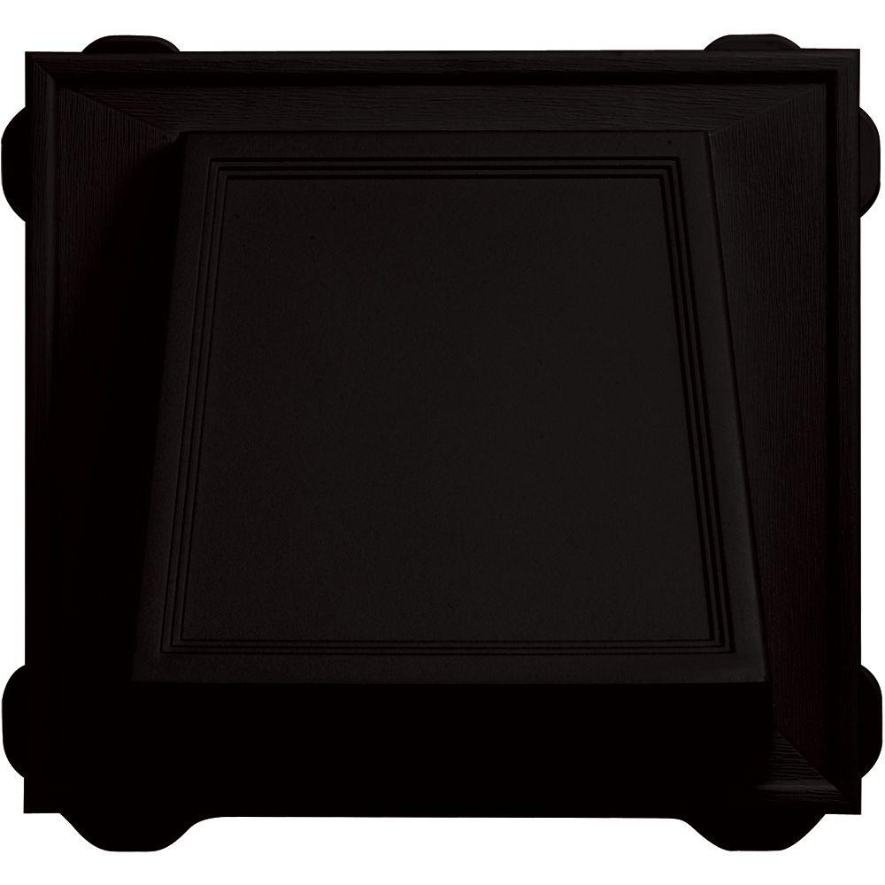 6 in. Hooded Siding Vent #002-Black - Super Arbor