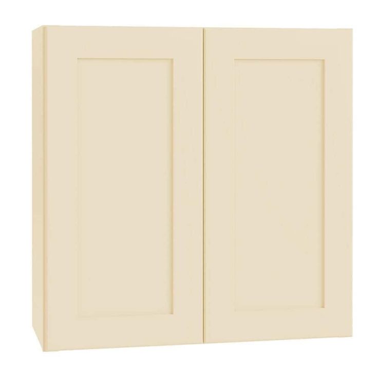 Home Decorators Collection Newport 36 in. W x 12 in. D x 42 in. H Assembled Plywood Wall Kitchen Cabinet in Blended Cream with Soft Close