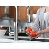 Peerless Choice Chrome 1-Handle Deck-Mount Low-Arc Handle Kitchen Faucet