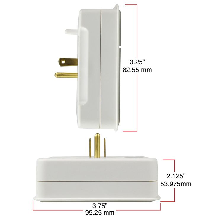 Hyper Tough 6-Outlet Surge Tap 1000-Joule Protection, White