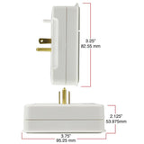 Hyper Tough 6-Outlet Surge Tap 1000-Joule Protection, White