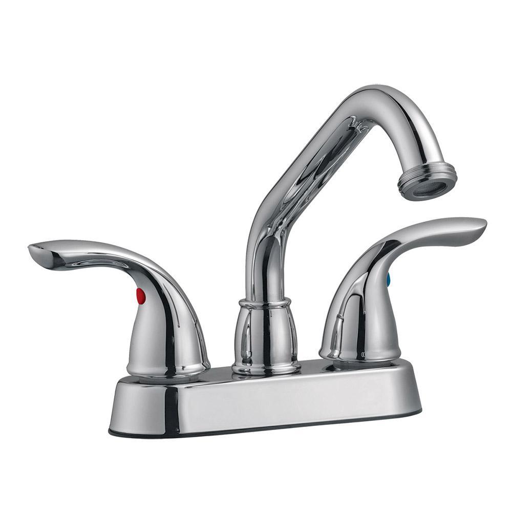Ashland 2-Handle Utility Faucet in Polished Chrome - Super Arbor
