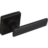 Westwood Matte Black Hall and Closet Door Lever with Square Rose
