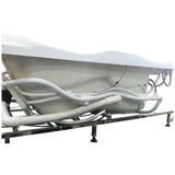 71 in. Acrylic Left Drain Corner Apron Front Whirlpool Bathtub in White - Super Arbor