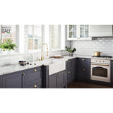 30 in. x 20 in. Fireclay Reversible Farmhouse Apron-Front Single Bowl Kitchen Sink in White - Super Arbor