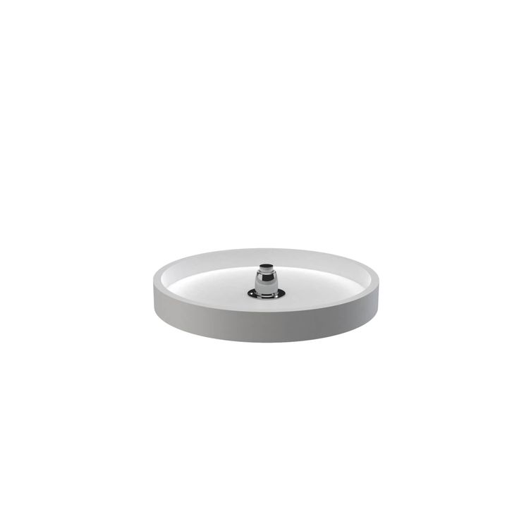 Rev-A-Shelf 16 in White Polymer Full Circle Lazy Susan w/Bottom Mount
