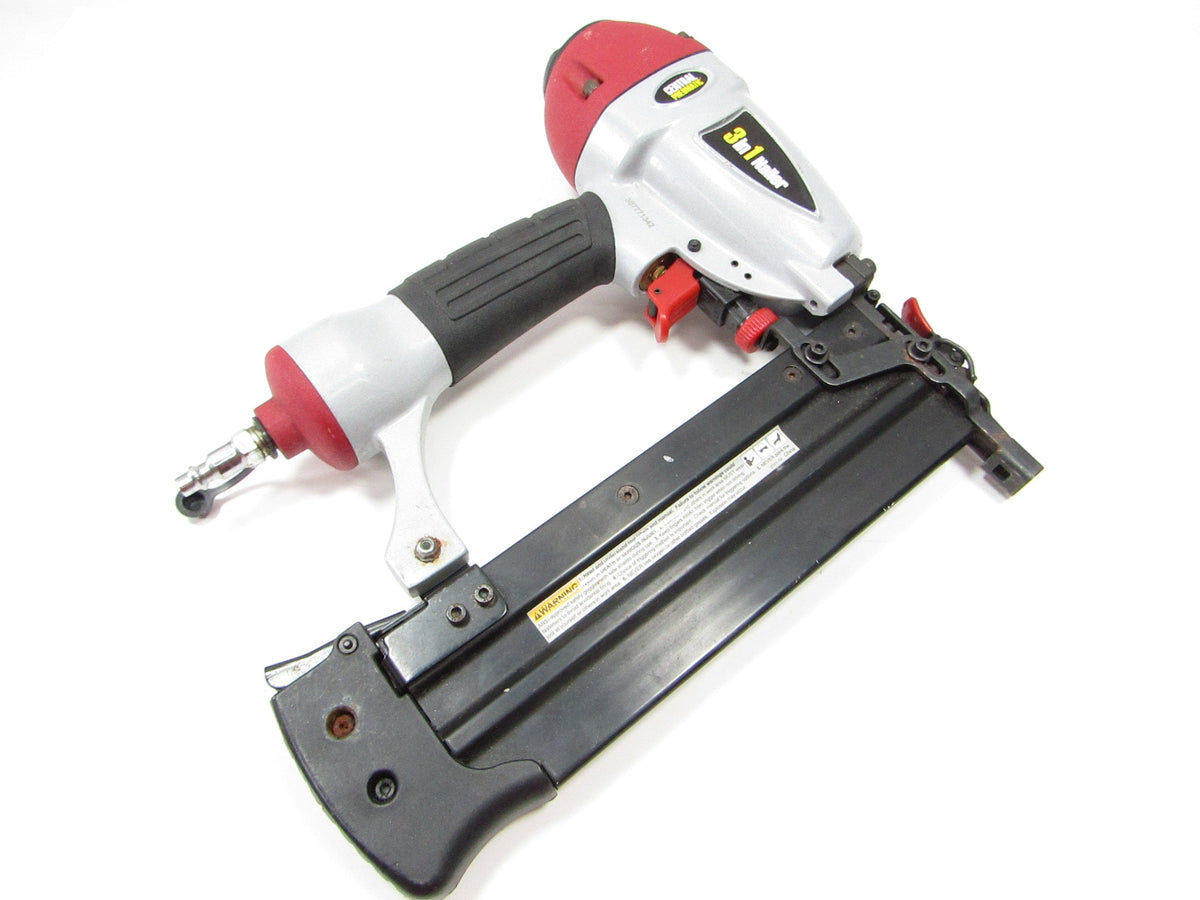Central Pneumatic 16/18 Gauge 3-in-1 Air Nailer/Stapler (Model 68057)