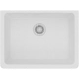Quartz Classic Undermount Composite 33 in. Single Bowl Kitchen Sink in Black - Super Arbor
