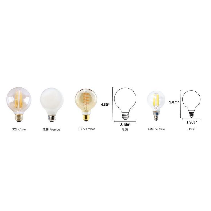 Halco Lighting Technologies 100-Watt Equivalent 7-Watt G25 Dimmable LED Clear Filament Globe Antique Vintage Light Bulb Warm White