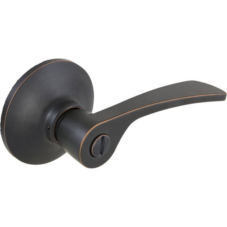 Kensington Matte Black Bed/Bath Door Lever