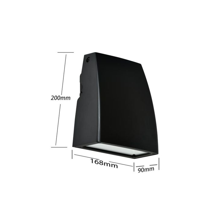 33-Watt Black Outdoor Integrated LED Adjustable Wall Pack Light