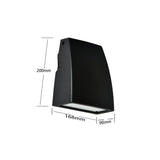 33-Watt Black Outdoor Integrated LED Adjustable Wall Pack Light