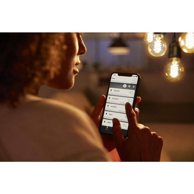 Philips Hue White ST19 LED 40W Equivalent Dimmable Wireless Edison Smart Light Bulb with Bluetooth