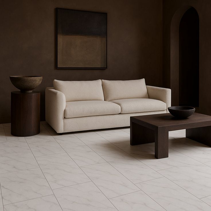 Brookfield Marble 22 MIL x 18.5 in. W x 37 in. L Click Lock Waterproof Vinyl Tile Flooring (19.1 sq. ft./case)