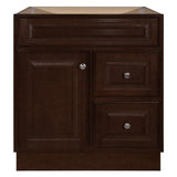 Hampton 30 in. W x 21 in. D x 33.5 in. H Bathroom Vanity Cabinet Only in White