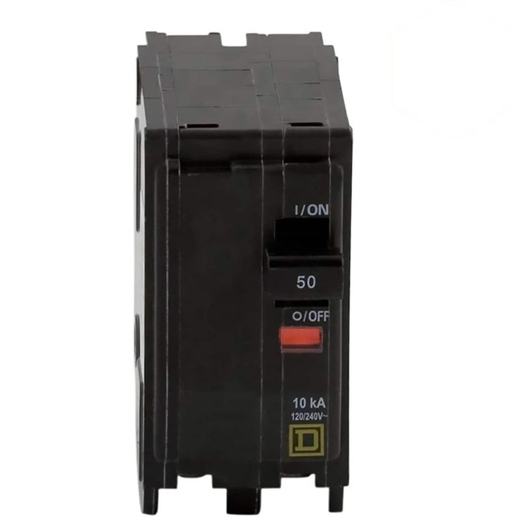 Square D QO 50-Amp 2-Pole Standard Trip Circuit Breaker