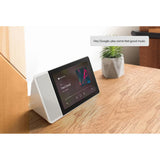 10 in. Smart Display with Google Assistant - White Front/Bamboo Back - Super Arbor