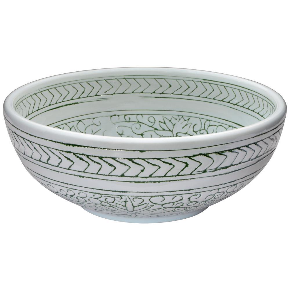 Cadence Series Vessel Sink in Decor White - Super Arbor