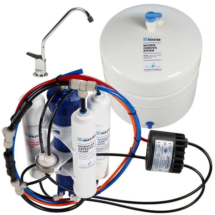 Artesian Full Contact with Permeate Pump Under Sink Reverse Osmosis System