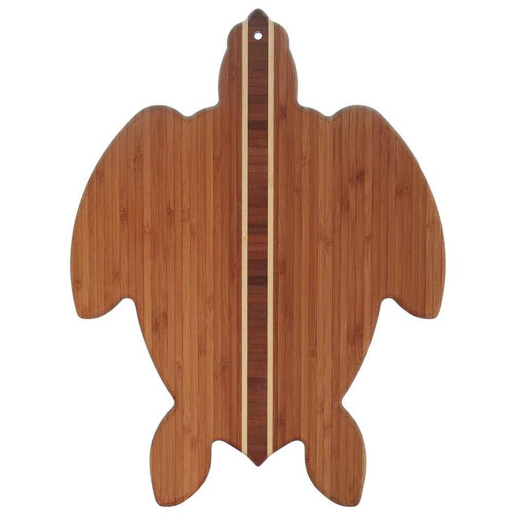 Totally Bamboo Sea Turtle Shape 1-Piece Cutting Board